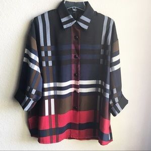 NWT | Lior Paris Viola Plaid Top